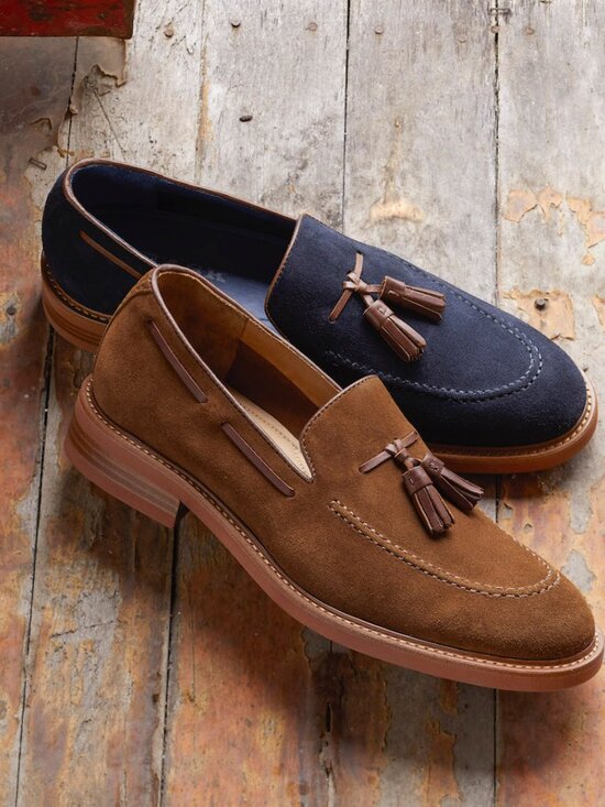 Trask (Italy) Men\'s Woven Genuine Leather Luxury Driving Loafers *VIBRAM SOLE* main image 4